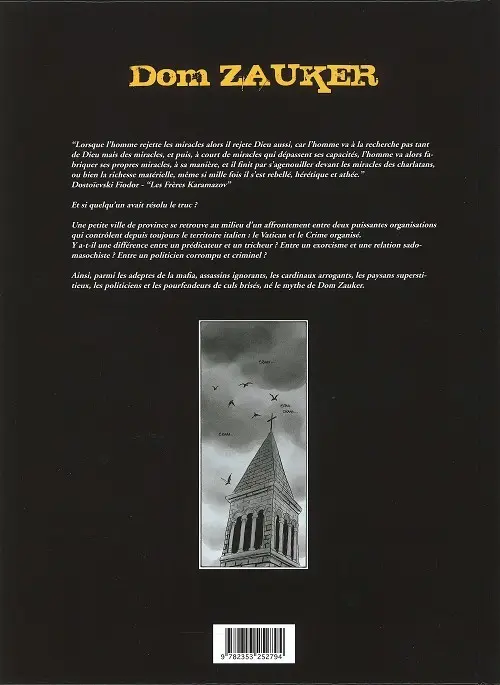 Verso de l'album Dom Zauker exorciste Santo Subito