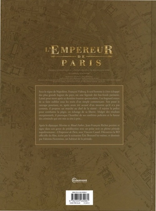 Verso de l'album L'Empereur de Paris