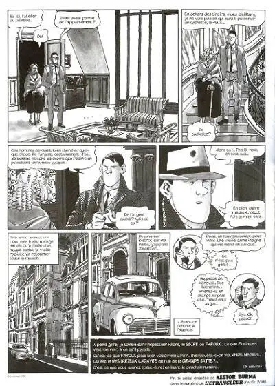 Verso de l'album L'Étrangleur - Nestor Burma Tome 2 L'envahissant cadavre de la Plaine Monceau (2)