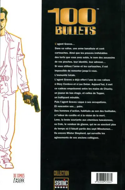 Verso de l'album 100 Bullets Tome 2 Le marchand de glace