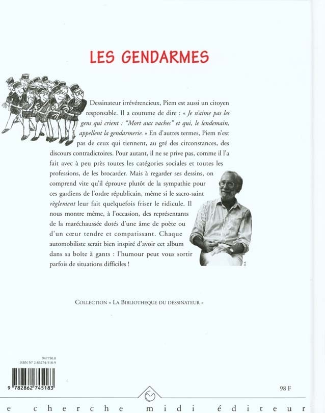 Verso de l'album Les Gendarmes