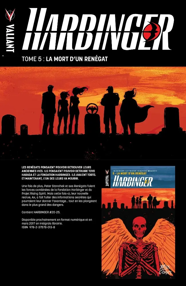 Verso de l'album Harbinger Tome 4 Une journée parfaite