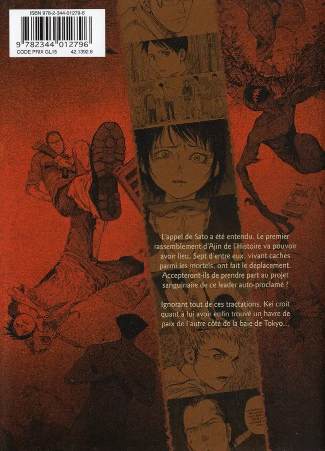 Verso de l'album Ajin : Semi-Humain 4