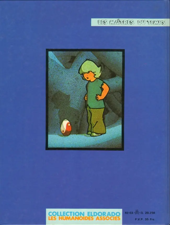 Verso de l'album Les Maîtres du temps La Bande Dessinée du Film