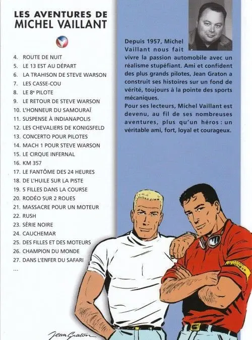Verso de l'album Michel Vaillant La Collection Tome 4 Route de nuit