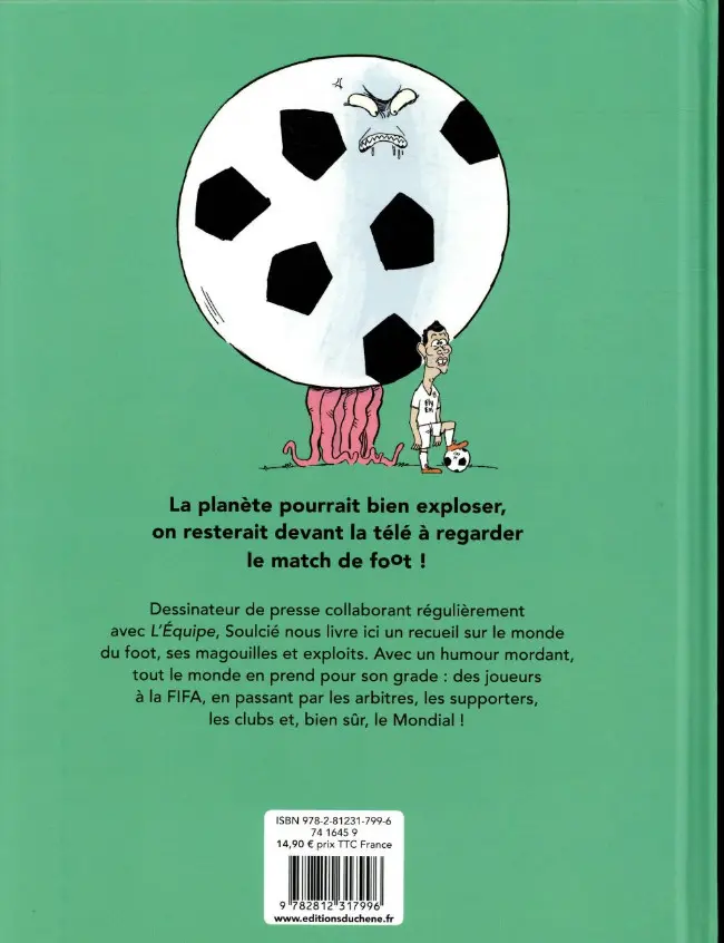 Verso de l'album Le Monde est foot