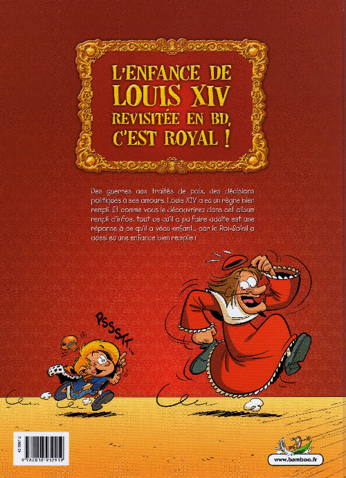 Verso de l'album Le Petit Louis XIV Tome 1
