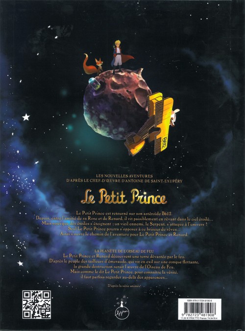 Verso de l'album Le Petit Prince - Les Nouvelles Aventures Tome 2 La Planète de l'Oiseau de feu