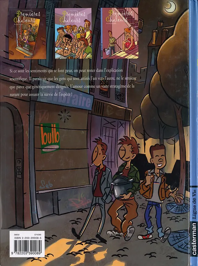 Verso de l'album Premières chaleurs Tome 3 Du mois de juillet...