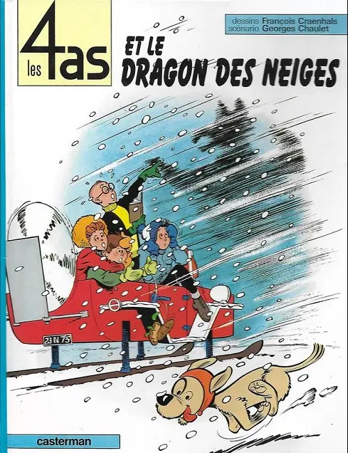 Couverture de l'album Les 4 as Tome 7 Les 4 as et le dragon des neiges