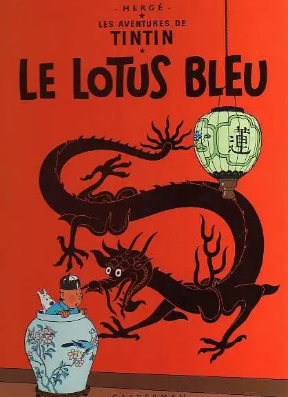 Couverture de l'album Tintin Tome 5 Le lotus bleu