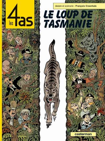 Couverture de l'album Les 4 as Tome 40 Le loup de Tasmanie