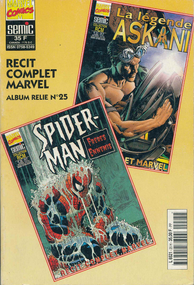 Couverture de l'album Récits Complets Marvel Album N° 25