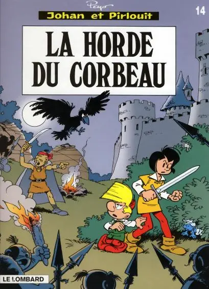 Couverture de l'album Johan et Pirlouit Tome 14 La horde du corbeau