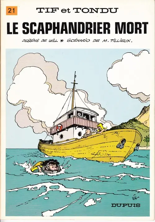 Couverture de l'album Tif et Tondu Tome 21 Le scaphandrier mort