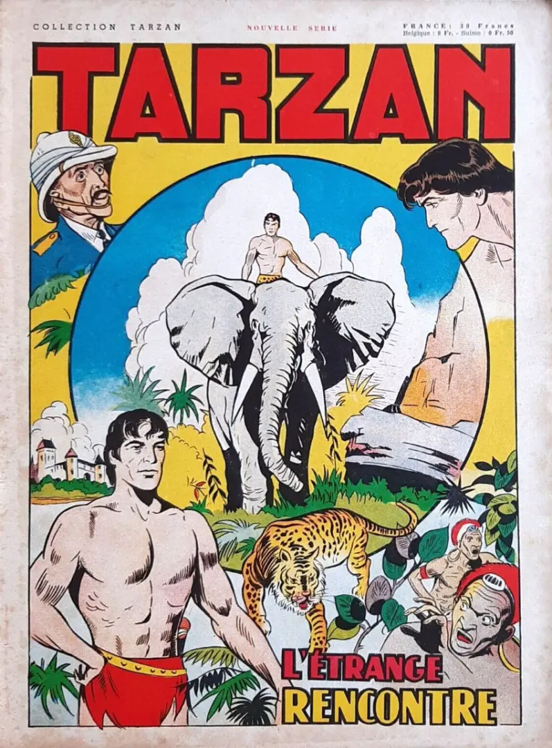 Couverture de l'album Tarzan (collection Tarzan) 4 L'étrange rencontre