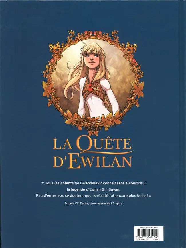 Verso de l'album La Quête d'Ewilan Tome 1 D'un monde à l'autre