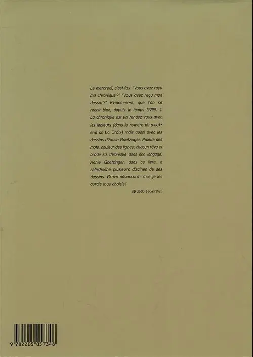 Verso de l'album Le Regard des jours