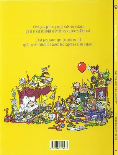 Verso de l'album Le Roi Catastrophe Tome 4 Adalbert s'en sort pas mal