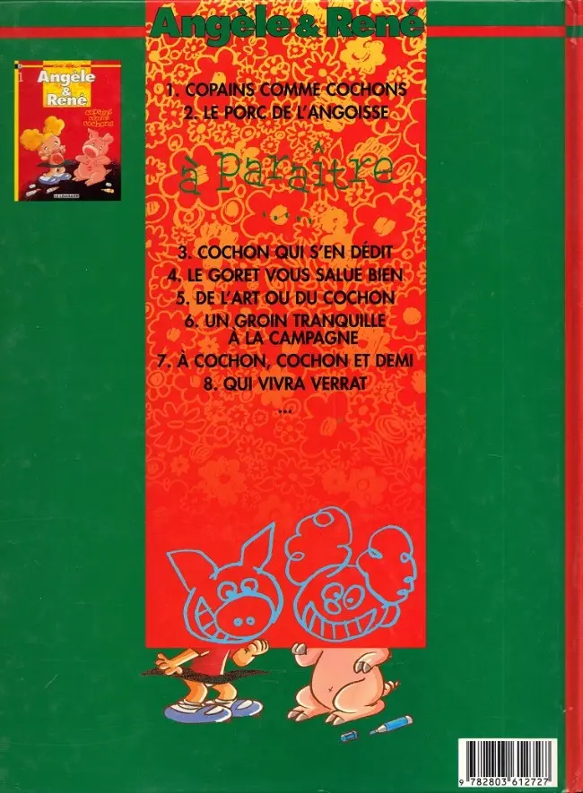 Verso de l'album Angèle & René Tome 2 Le porc de l'angoisse