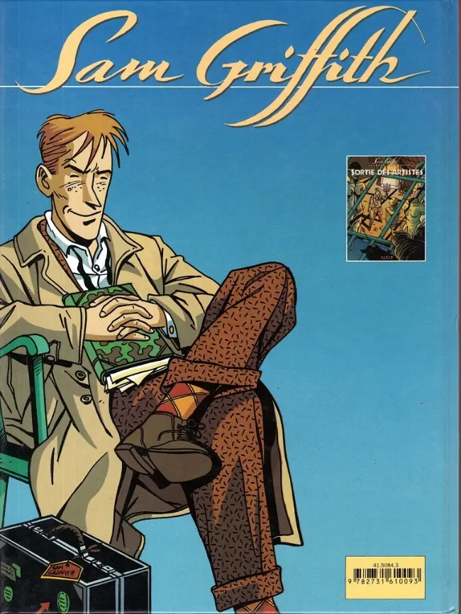 Verso de l'album Sam Griffith Tome 1 Sortie des artistes
