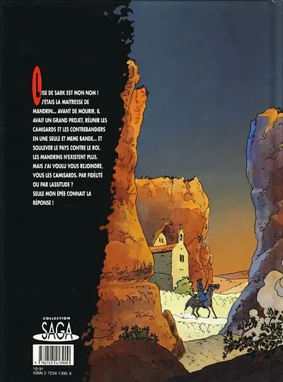 Verso de l'album Sark Tome 2 Camisards