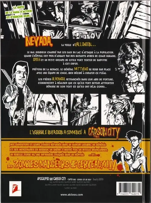 Verso de l'album Apocalypse sur Carson City Tome 3 Entre la ville et la mort…