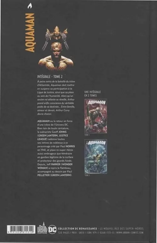 Verso de l'album Aquaman Intégrale Tome 2