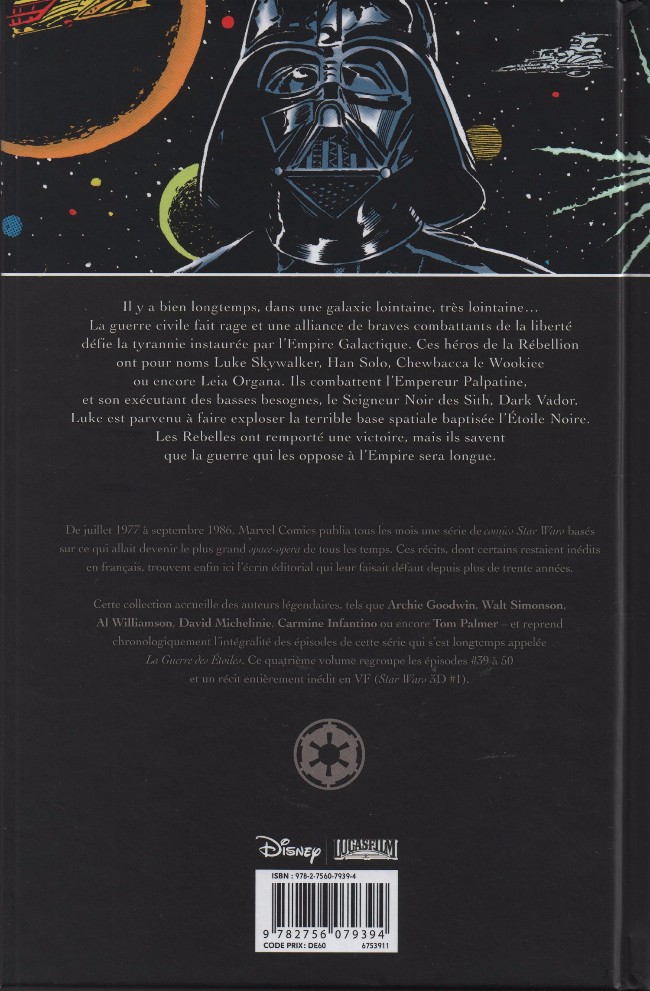 Verso de l'album Star Wars - Classic Tome 4