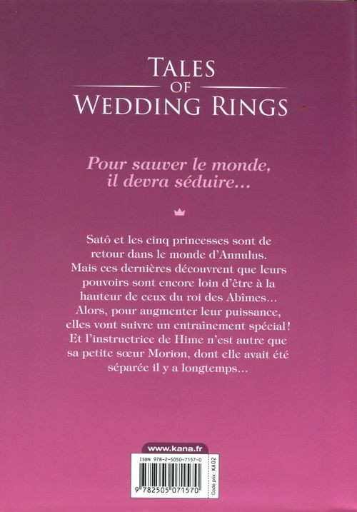 Verso de l'album Tales of Wedding Rings 6