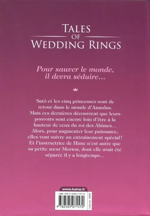Verso de l'album Tales of Wedding Rings 6