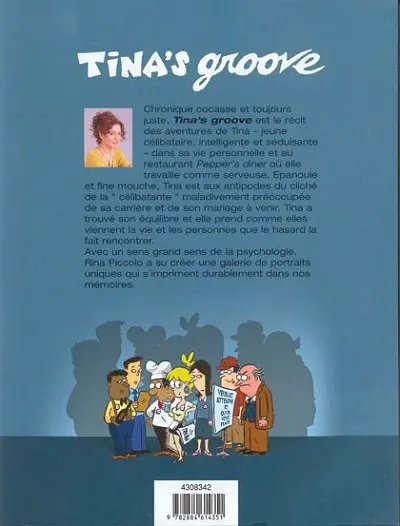 Verso de l'album Tina's groove Amour et hamburger