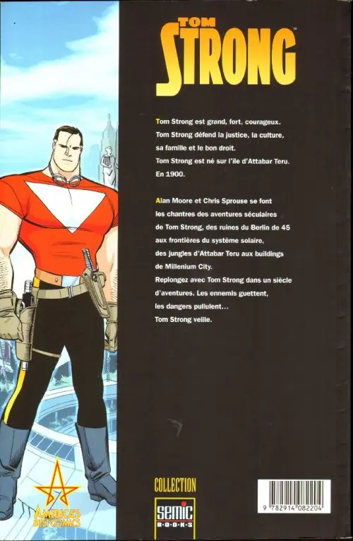 Verso de l'album Tom Strong Tome 1