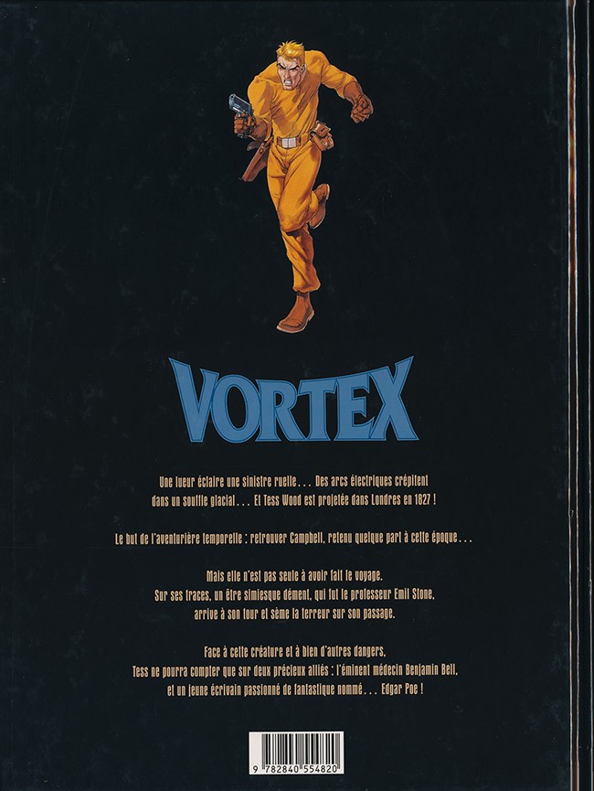 Verso de l'album Vortex Tess Wood & Campbell 8