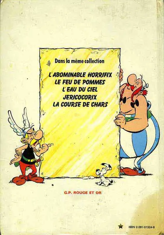 Verso de l'album Astérix Tome 5 Marmaille et pagaille