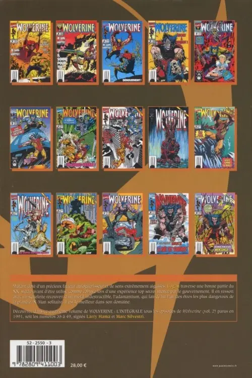 Verso de l'album Wolverine - L'Intégrale Tome 4 1991