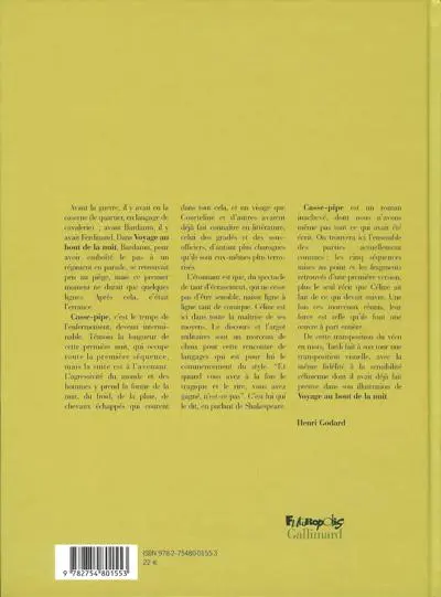 Verso de l'album Casse-Pipe