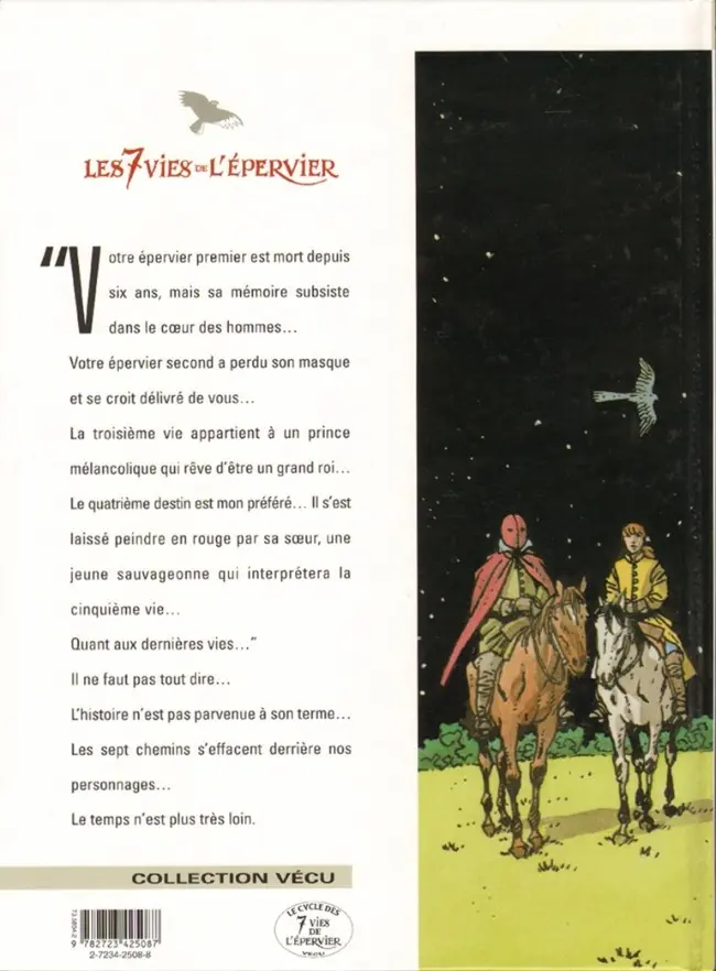 Verso de l'album Les 7 Vies de l'Épervier Tome 6 La part du diable