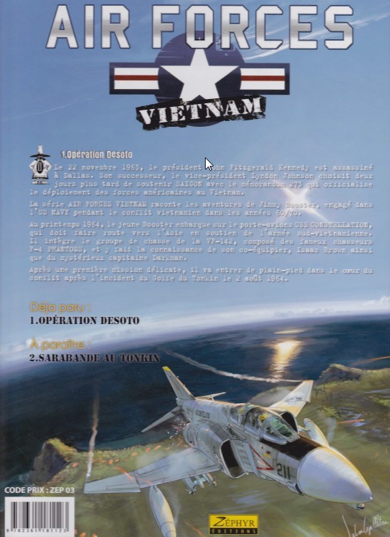 Verso de l'album Air forces - Vietnam Tome 1 Opération Desoto