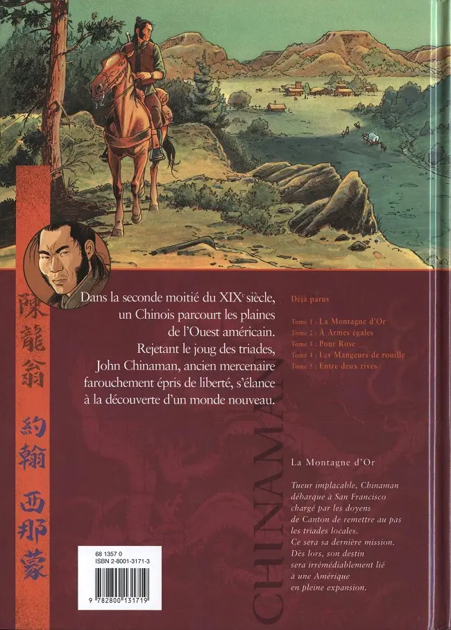 Verso de l'album Chinaman Tome 1 La montagne d'or