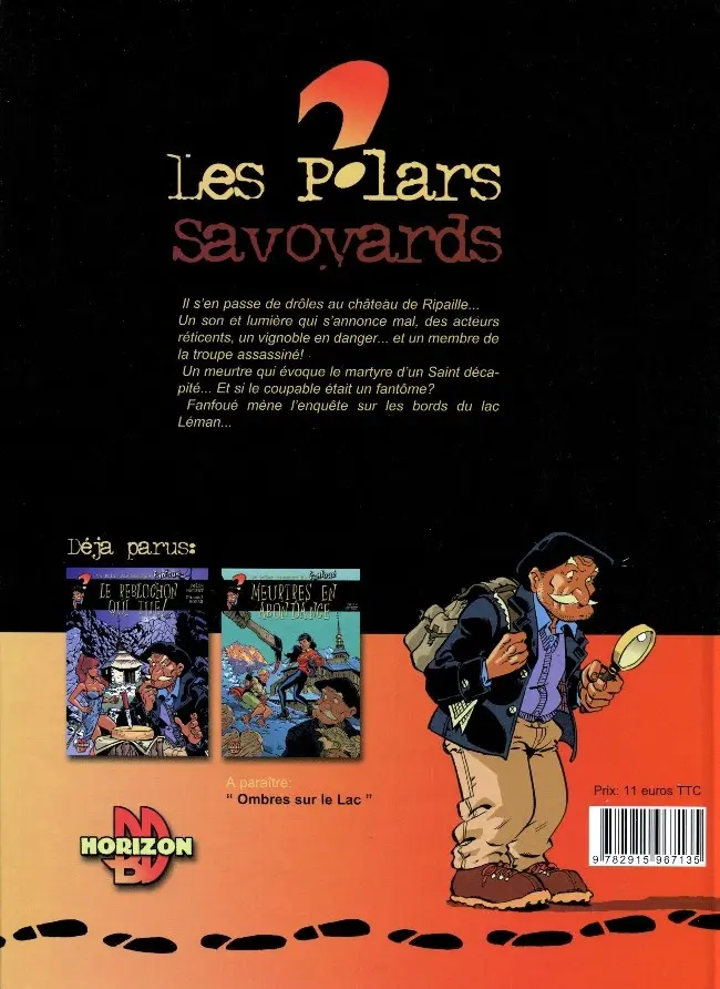 Verso de l'album Fanfoué des Pnottas Les polars savoyards Tome 2 Pas de ripaille pour Fanfoué