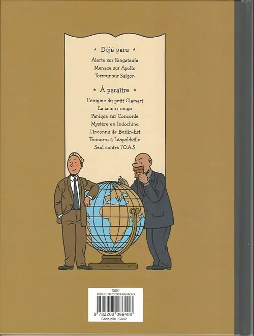 Verso de l'album Les aventures de Scott Leblanc Tome 3 Terreur sur Saïgon
