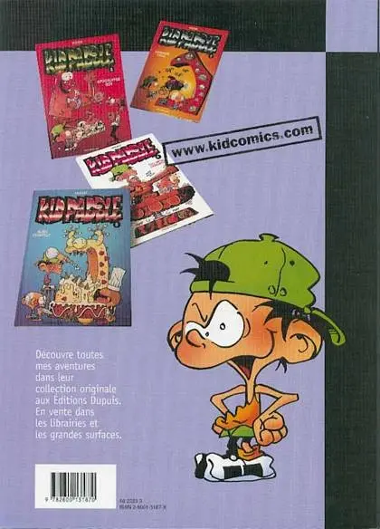 Verso de l'album Kid Paddle Tome 1 Jeux de vilains