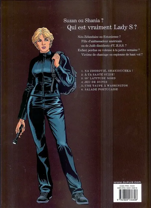 Verso de l'album Lady S. Tome 2 À ta santé, Suzie !