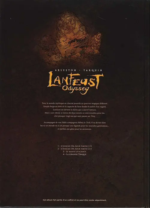 Verso de l'album Lanfeust Odyssey Tome 4 La grande traque