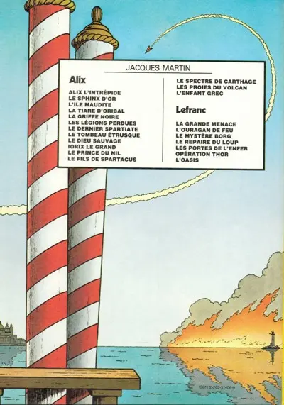 Verso de l'album Lefranc Tome 6 Opération Thor