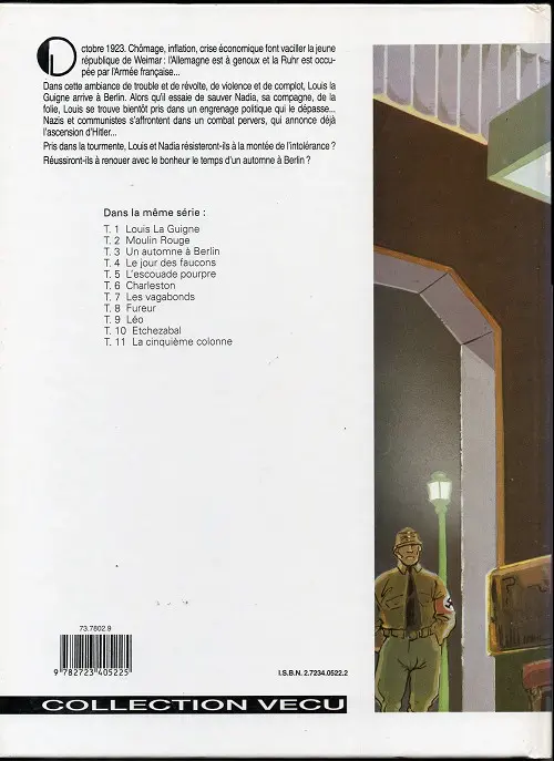 Verso de l'album Louis la Guigne Tome 3 Un automne à Berlin