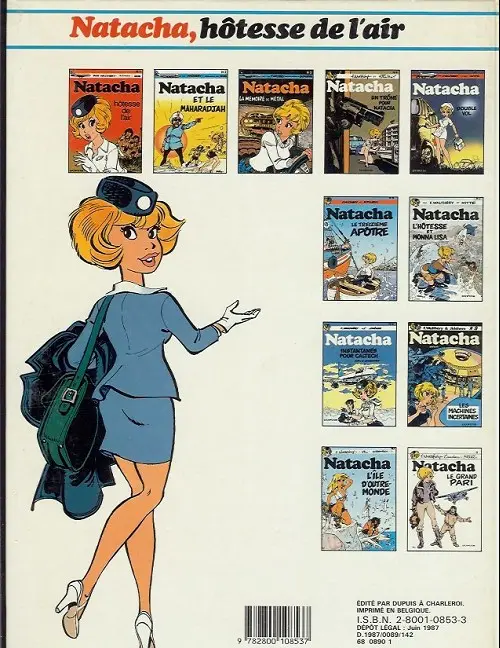 Verso de l'album Natacha Tome 5 Double vol