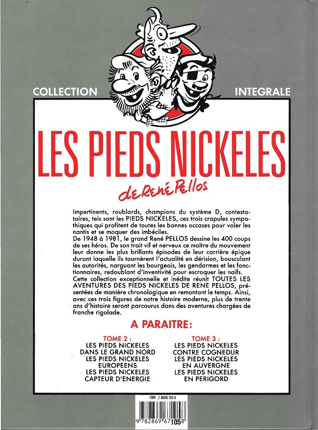 Verso de l'album Les Pieds Nickelés Tome 1