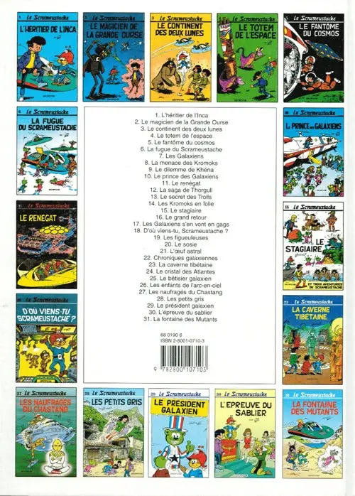 Verso de l'album Le Scrameustache Tome 9 Le dilemme de Khéna